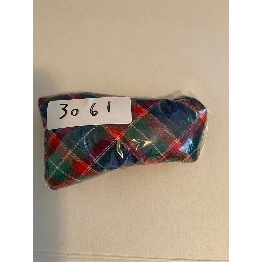 Foxtrot America Mens Plaid Necktie Blue Green Red Tartan 100% Cotton Tie